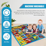 Colorful Kids Educational Rug for Playroom and Classroom - Learn and Play - lambzydecor.com