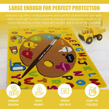 Colorful Kids Educational Rug for Playroom and Classroom - Learn and Play - lambzydecor.com