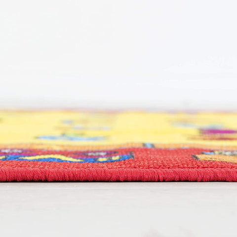 Colorful Kids Educational Rug for Playroom and Classroom - Learn and Play - lambzydecor.com
