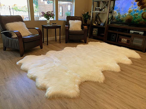 LAMBZY Faux Sheepskin Super Soft Hypoallergenic Silky Shag Rug for Living Room, Kids Room, Sofa - lambzydecor.com