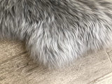 LAMBZY Genuine Sheepskin Silky Area Rug - Thick Strong Bottom Texture Stain Resistant Area Rug - lambzydecor.com