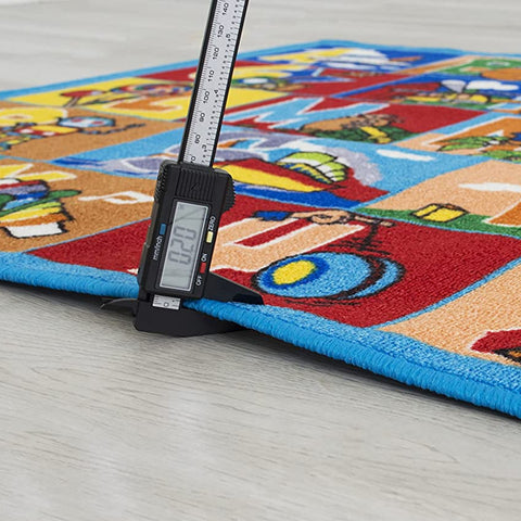 Colorful Kids Educational Rug for Playroom and Classroom - Learn and Play - lambzydecor.com