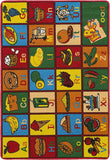 Colorful Kids Educational Rug for Playroom and Classroom - Learn and Play - lambzydecor.com