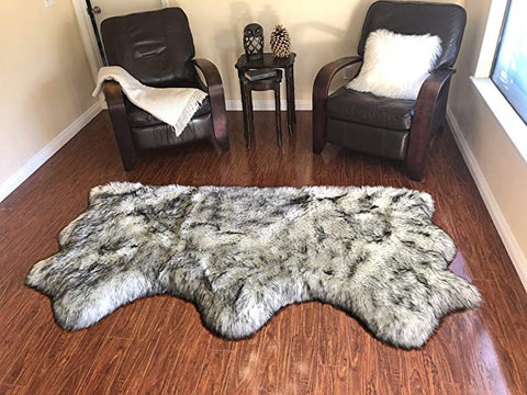 LAMBZY Genuine Sheepskin Silky Area Rug - Thick Strong Bottom Texture Stain Resistant Area Rug - lambzydecor.com