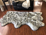 Luxury Faux Sheepskin Shaggy Silky Plush Carpet - Hypoallergenic, Free Shape Rug - lambzydecor.com