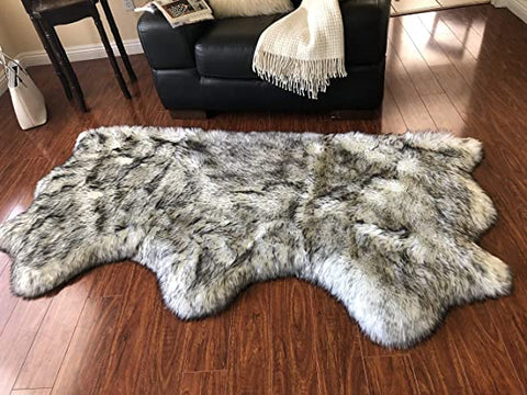 Luxury Faux Sheepskin Shaggy Silky Plush Carpet - Hypoallergenic, Free Shape Rug - lambzydecor.com