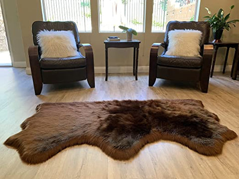 LAMBZY Faux Sheepskin Super Soft Hypoallergenic Silky Shag Rug for Living Room, Kids Room, Sofa - lambzydecor.com