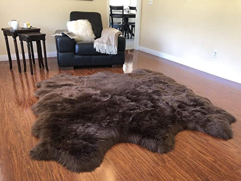 Luxury Faux Sheepskin Shaggy Silky Plush Carpet - Hypoallergenic, Free Shape Rug - lambzydecor.com