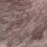 Plush and Premium Faux Sheepskin Shag Rug - Lena Collection, Square Area Rug - lambzydecor.com