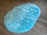 LAMBZY Faux Sheepskin Super Soft Hypoallergenic Silky Oval Shag Rug for Living Room, Kids Room, Sofa - lambzydecor.com