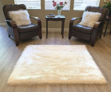 LAMBZY Faux Sheepskin Super Soft Hypoallergenic Silky Square Shag Rug for Living Room, Kids Room. - lambzydecor.com