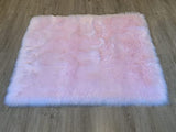 LAMBZY Faux Sheepskin Super Soft Hypoallergenic Silky Square Shag Rug for Living Room, Kids Room, Sofa - lambzydecor.com