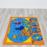 Colorful Kids Educational Rug for Playroom and Classroom - Learn and Play - lambzydecor.com
